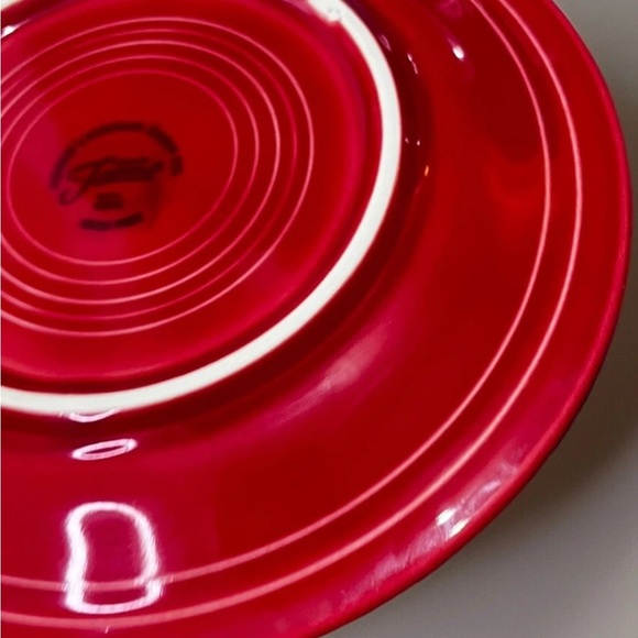 Fiestaware Fiesta Salad Dessert Plate Scarlet Red 71/4” Set of 4 - Picture 6 of 6